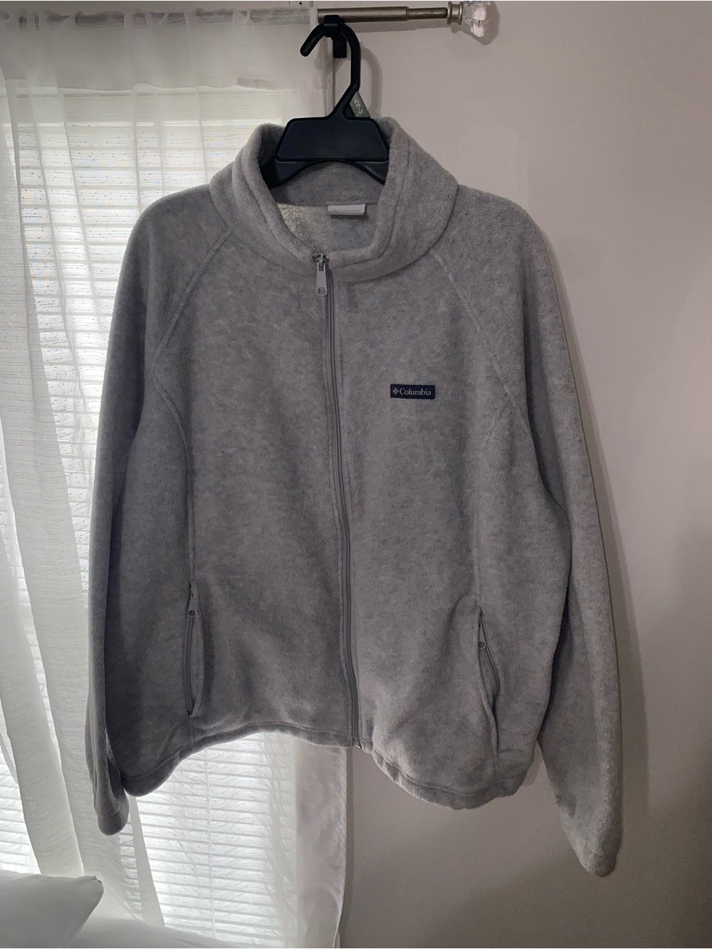 Columbia Gray Fleece Full-Zip Jacket